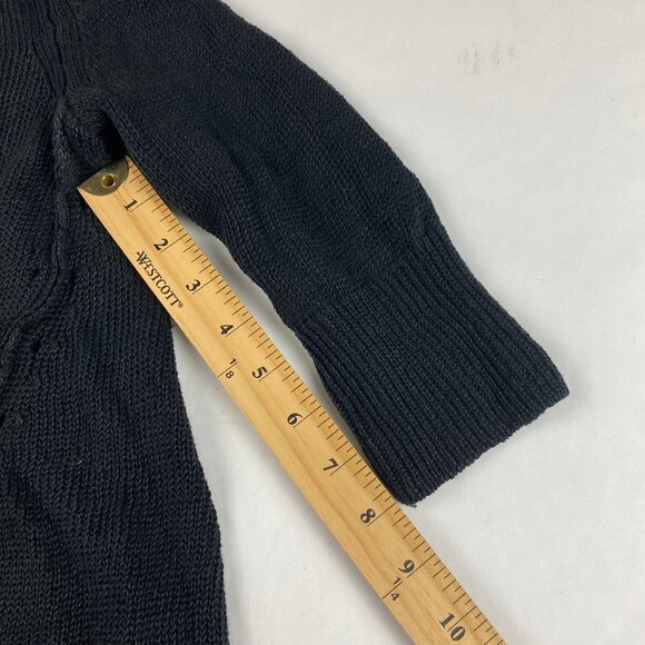 J Jill Cardigan Women's Size Small Petite 100% Linen Black - Picture 11 of 13